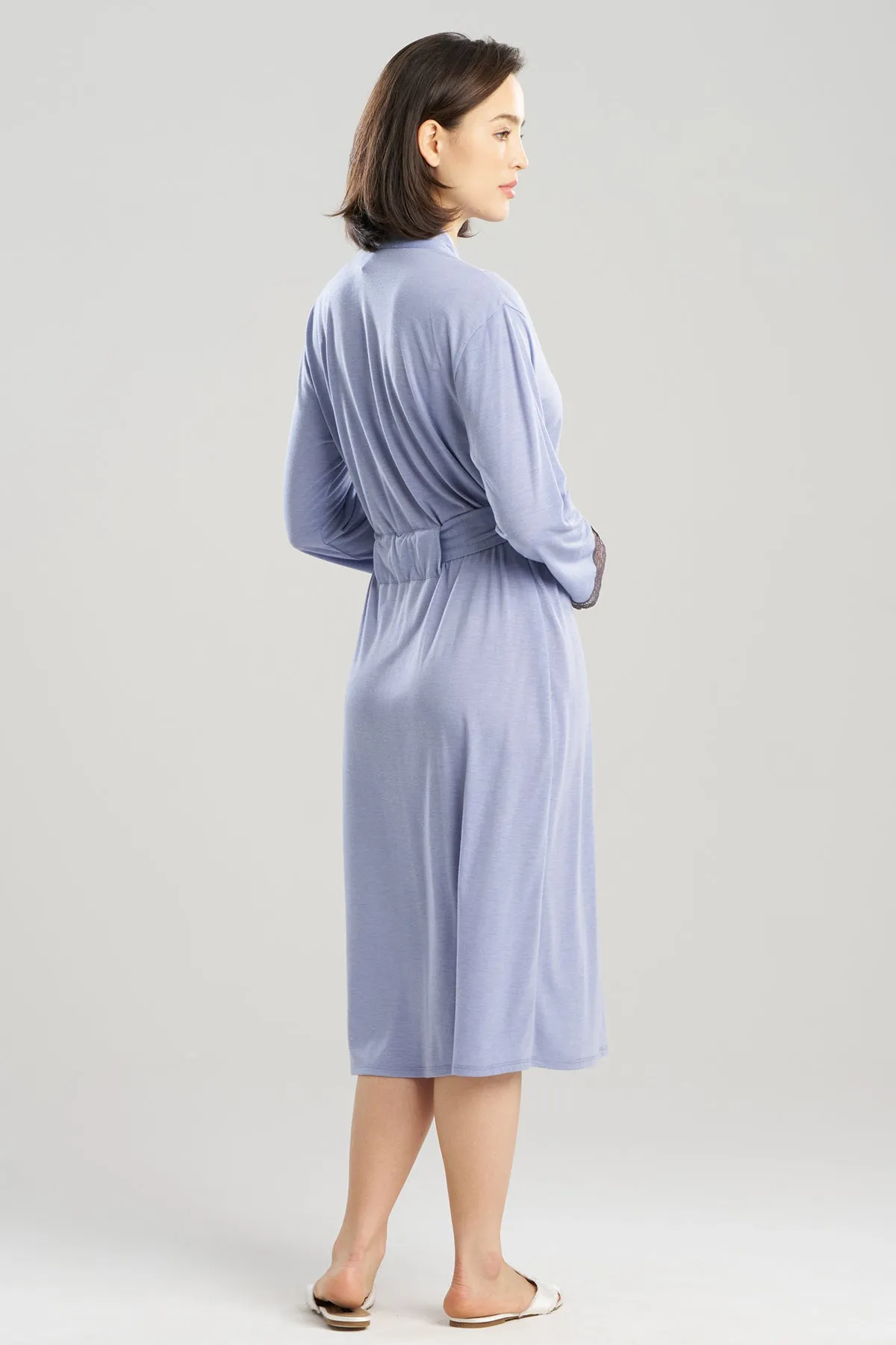 Dhalia Knit Jersey Lace Robe sold by Natori product image thumbnail 2
