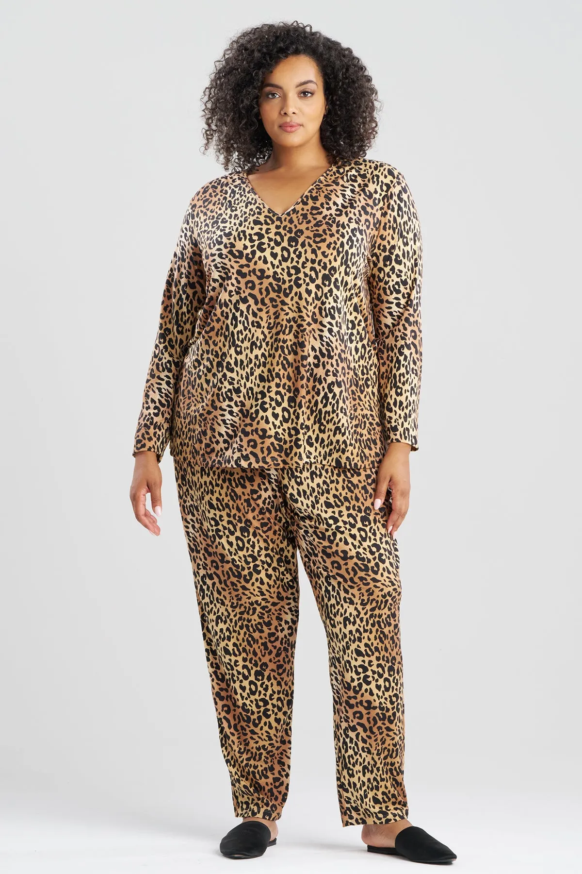 Exotic Animal Cozy Knit V-Neck PJ sold by Natori product image thumbnail 4