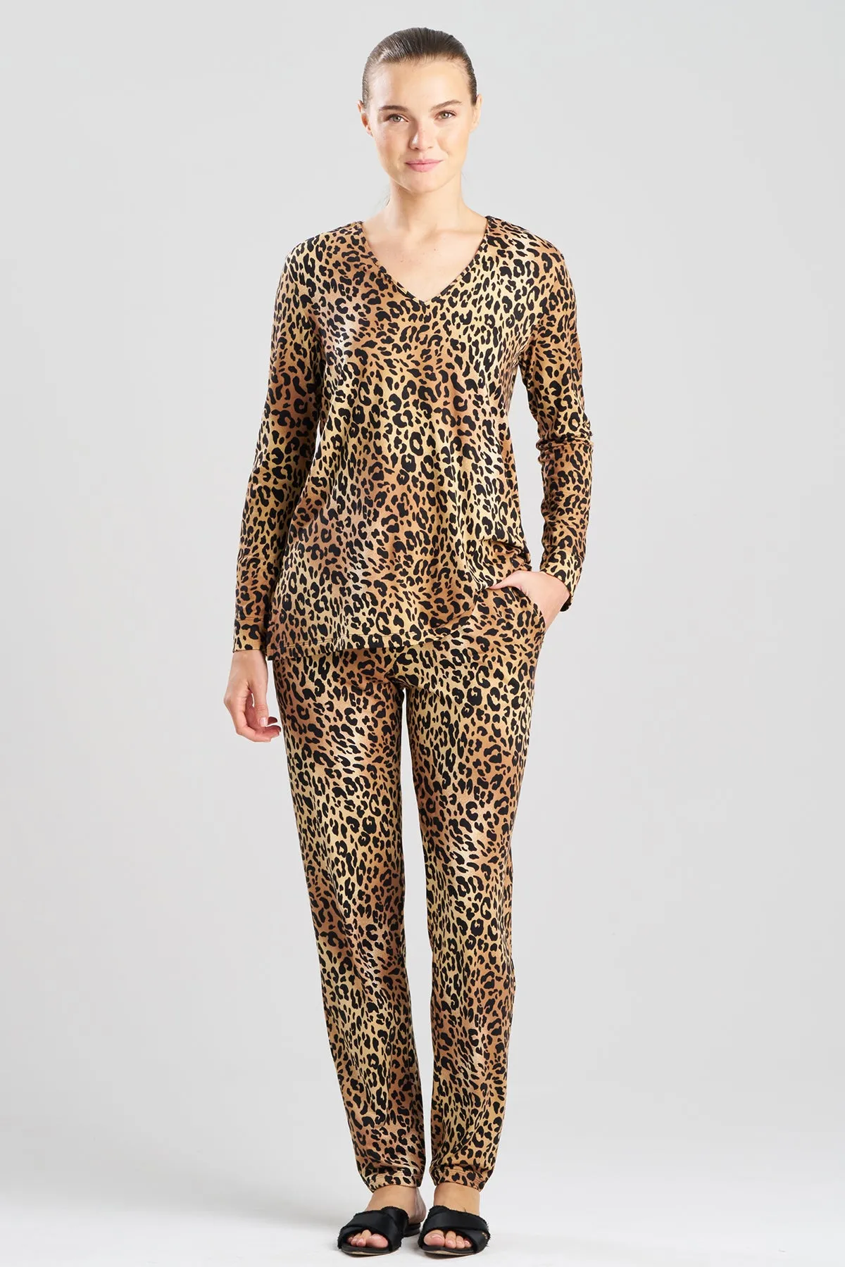 Exotic Animal Cozy Knit V-Neck PJ sold by Natori product image thumbnail 2