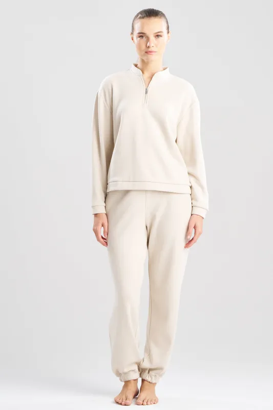 Nova Cozy Brushed Knit Everywhere Zip Up Top sold by Natori