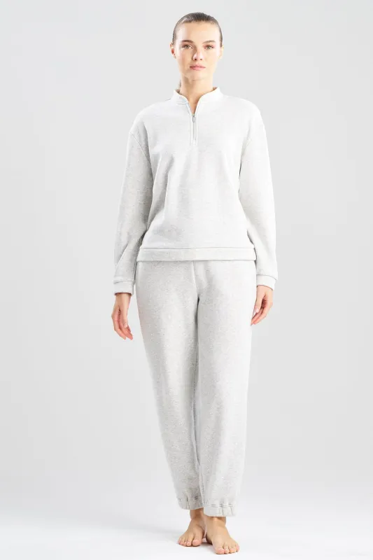 Nova Cozy Brushed Knit Everywhere Zip Up Top sold by Natori