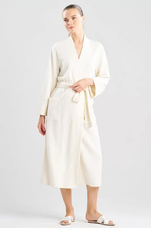 Quilted Geo Knit Jacquard Robe sold by Natori