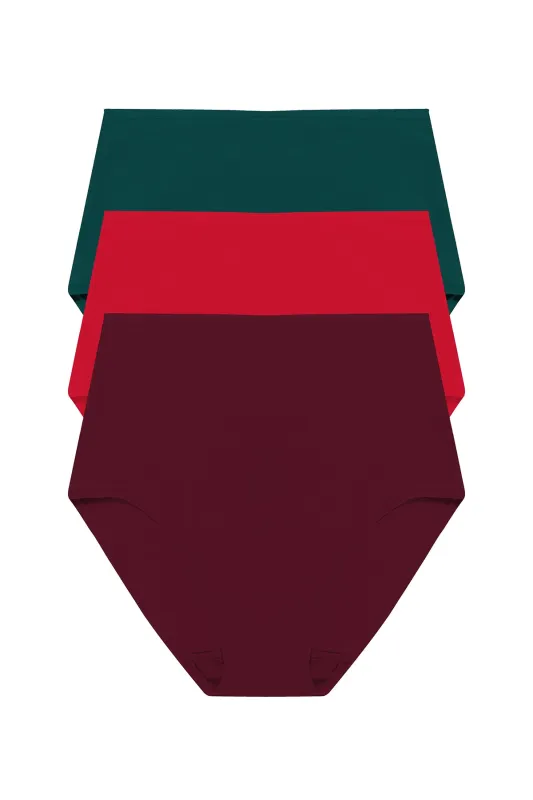 Bliss Bare Cotton High Waist Brief 3-Pack sold by Natori