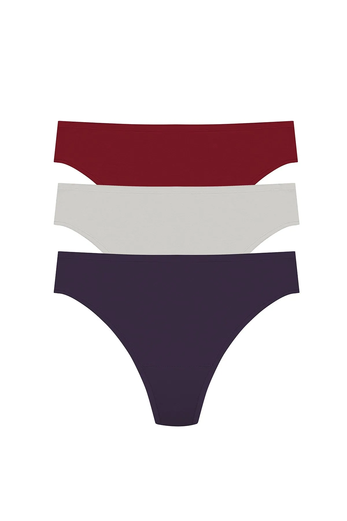 Bliss Bare Cotton Thong 3-Pack sold by Natori