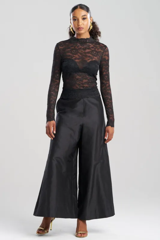 Peony Allover Sheer Lace Top sold by Natori