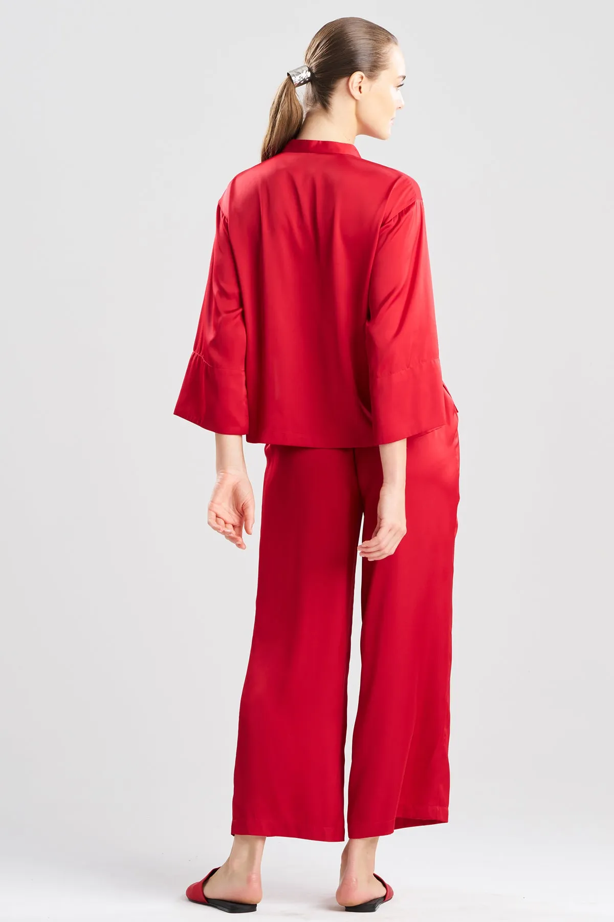 Satin Essentials Embroidered Mandarin PJ sold by Natori product image thumbnail 3