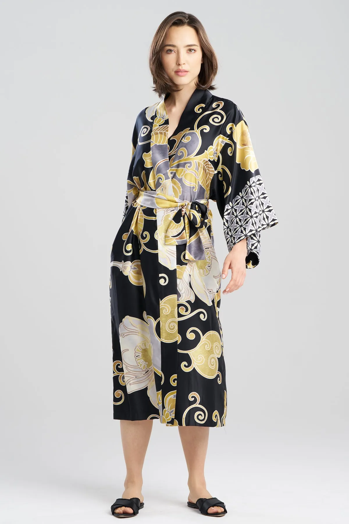 Deco Printed Charmeuse Robe sold by Natori