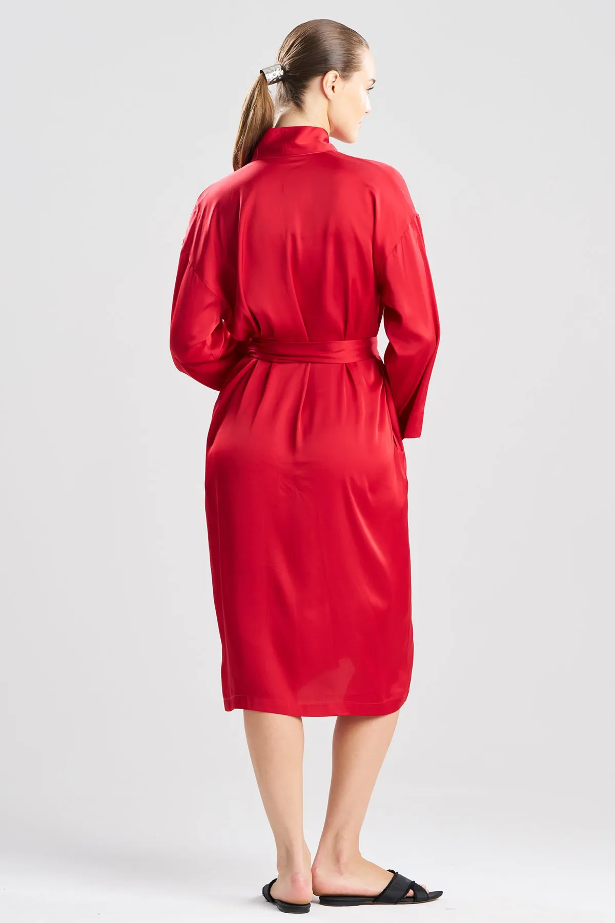 Satin Essentials Embroidered Robe sold by Natori product image thumbnail 2