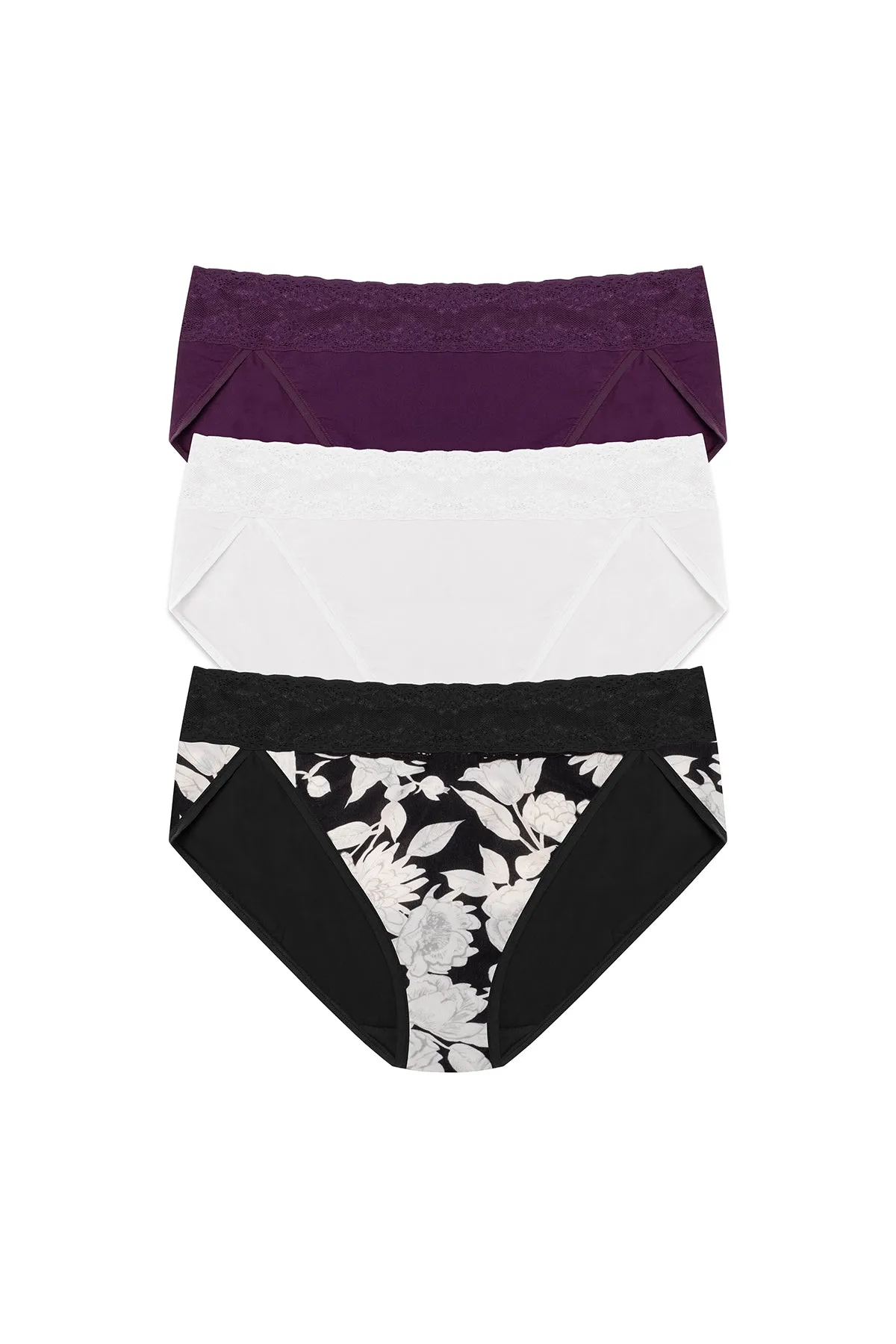 Bliss Perfection One Size French Bikini 3-Pack sold by Natori