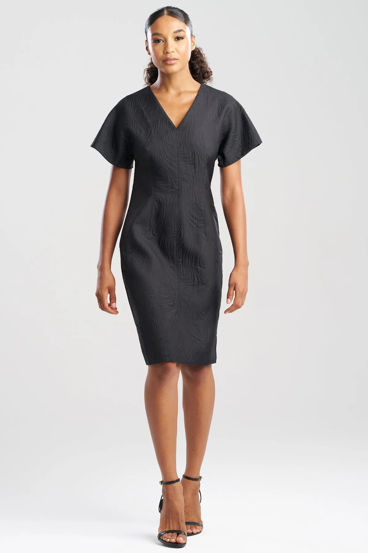 Swirl Jacquard Dolman Sleeve Dress sold by Natori