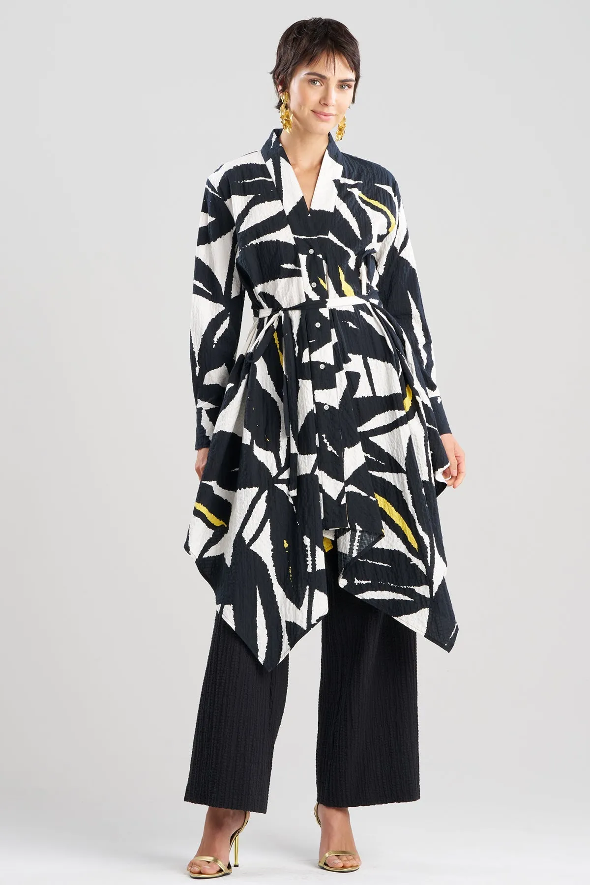 Leaf Matelassé Cotton Handkerchief Tunic sold by Natori product image thumbnail 2