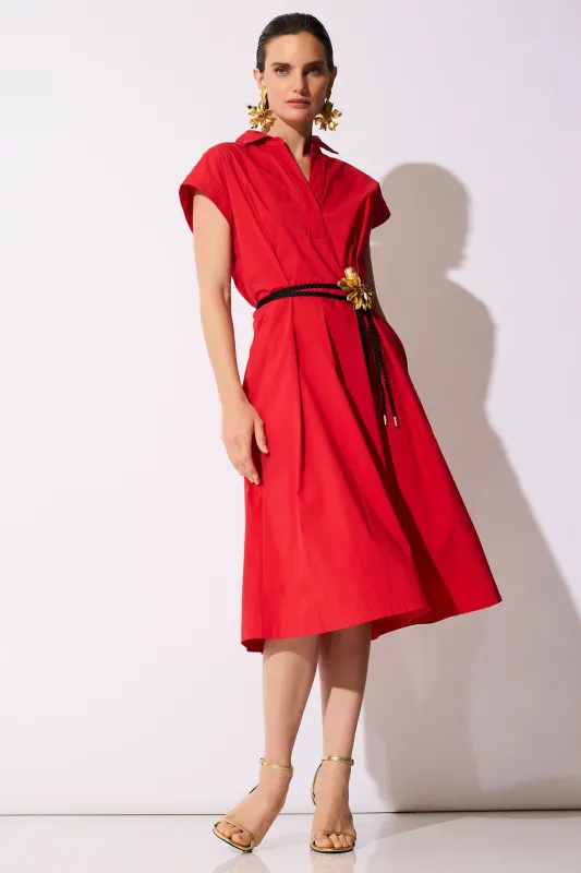 Tech Cotton Taffeta Shirtdress sold by Natori