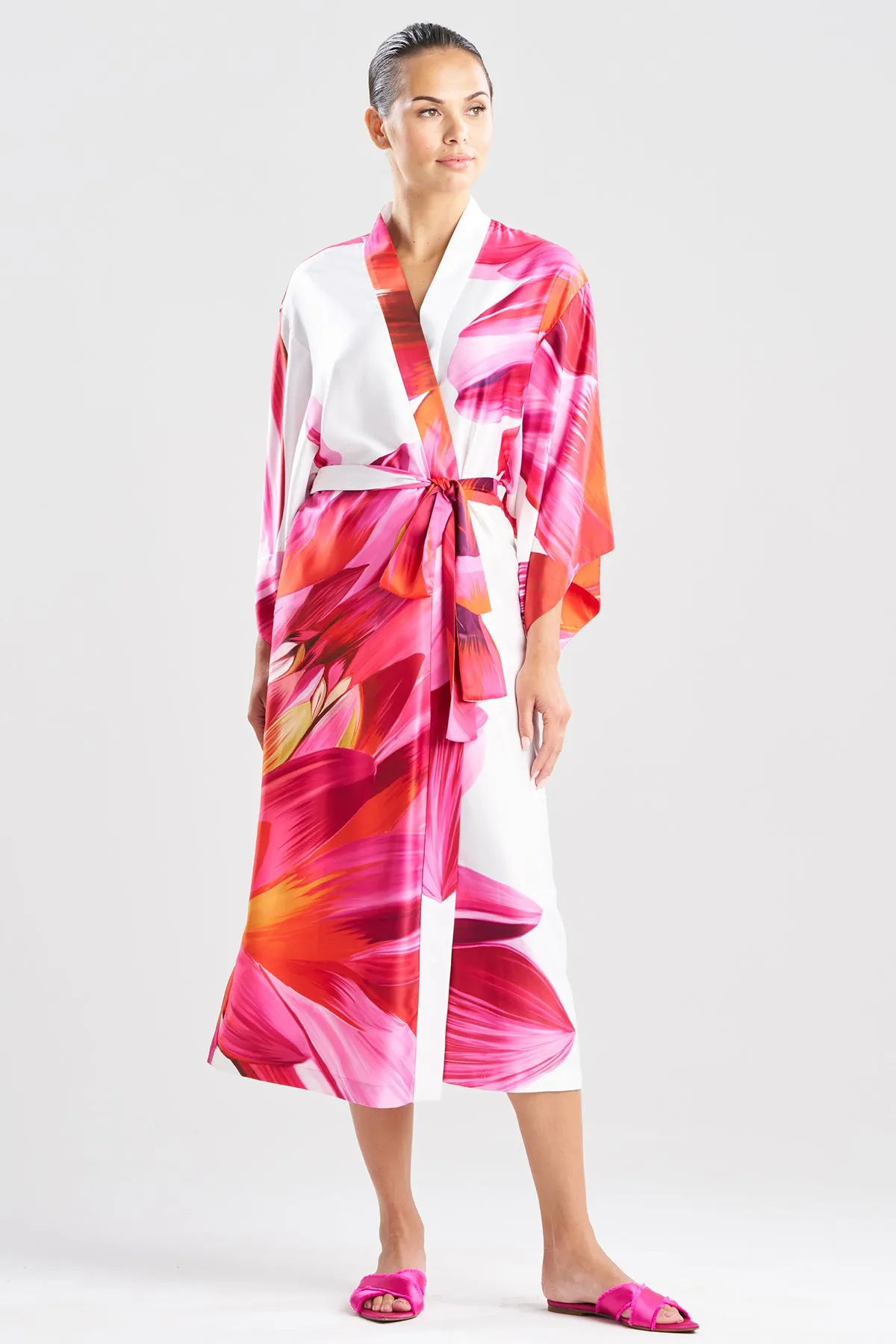 Palau Printed Charmeuse Robe sold by Natori product image thumbnail 2