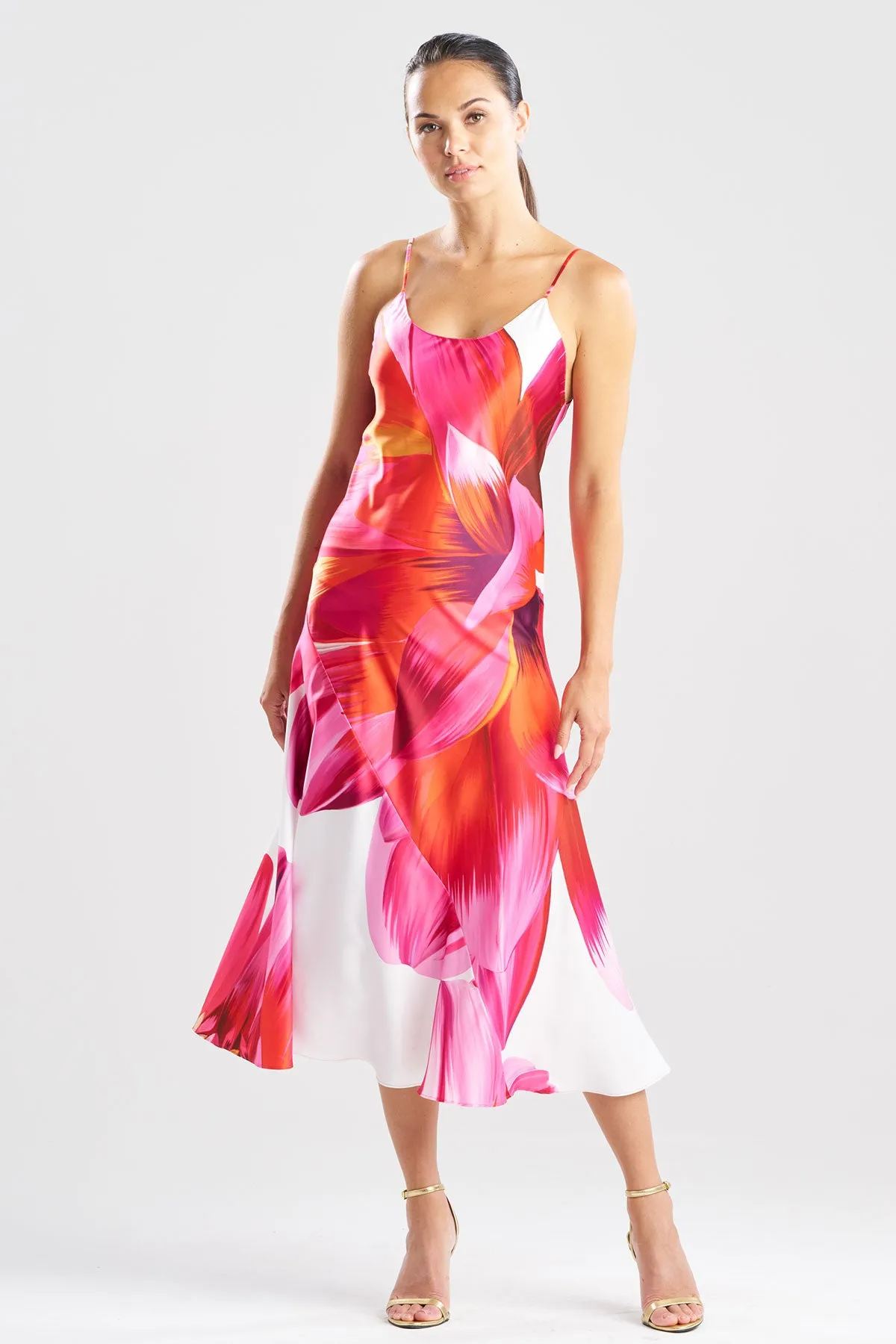 Palau Printed Charmeuse Slip Dress sold by Natori