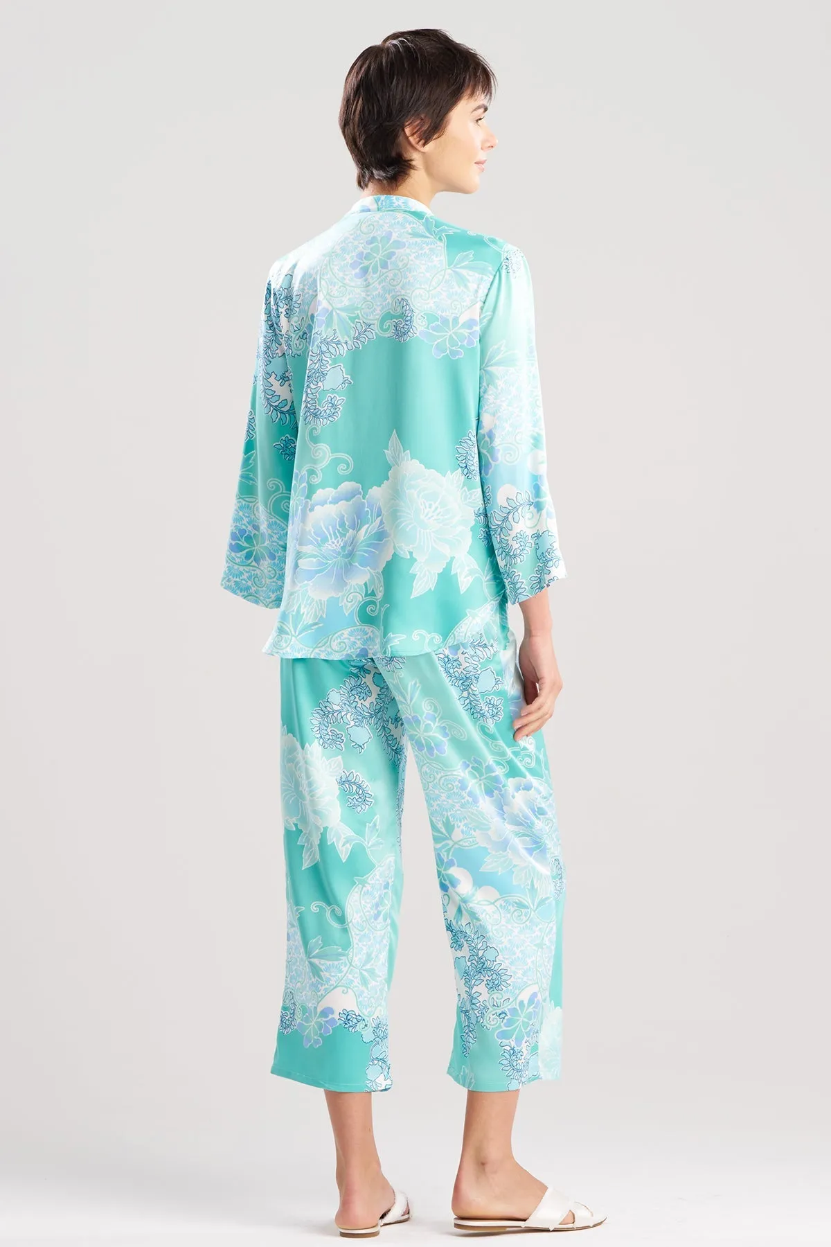 Flourish Printed Satin Mandarin PJ sold by Natori product image thumbnail 2