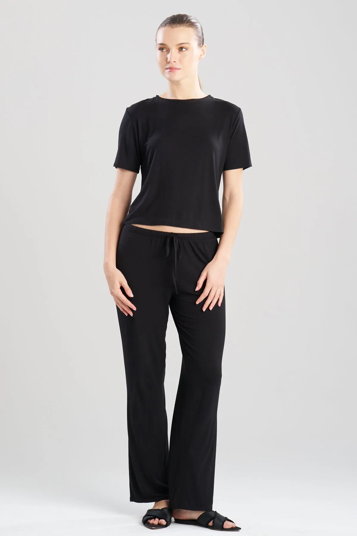 Feathers Essentials Lenzing™ Ecovero™ Viscose Crew Neck PJ sold by Natori