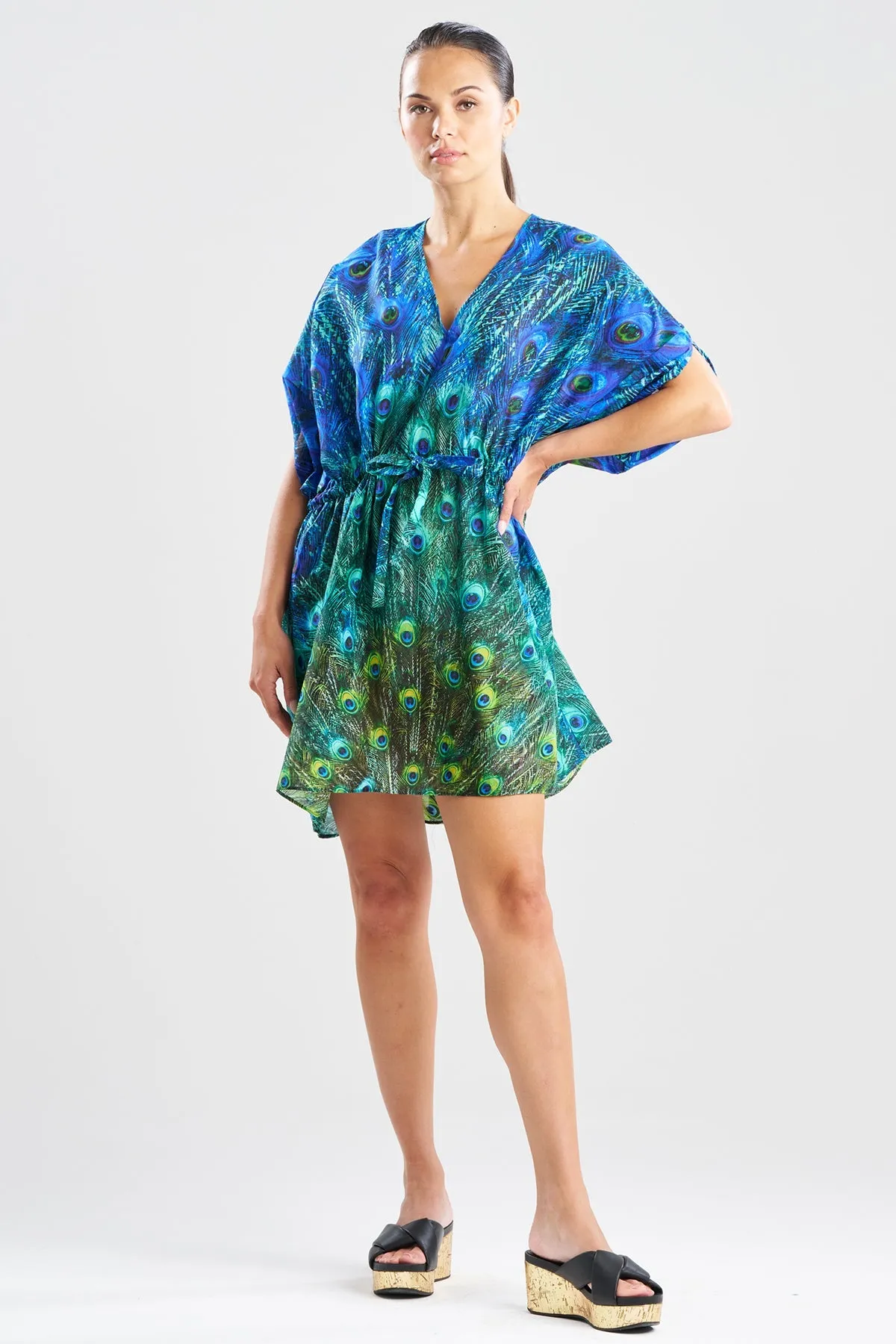 Peacock Cotton Voile Short Caftan sold by Natori product image thumbnail 2