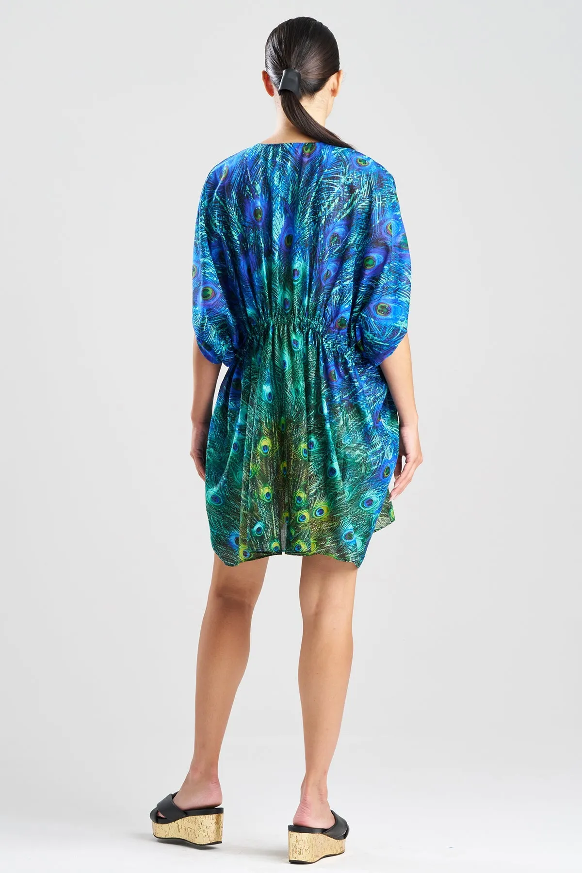 Peacock Cotton Voile Short Caftan sold by Natori product image thumbnail 3