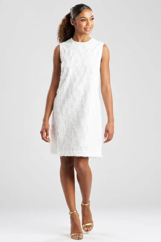 Woven Fil Coupe Jacquard Shift Dress made by Natori