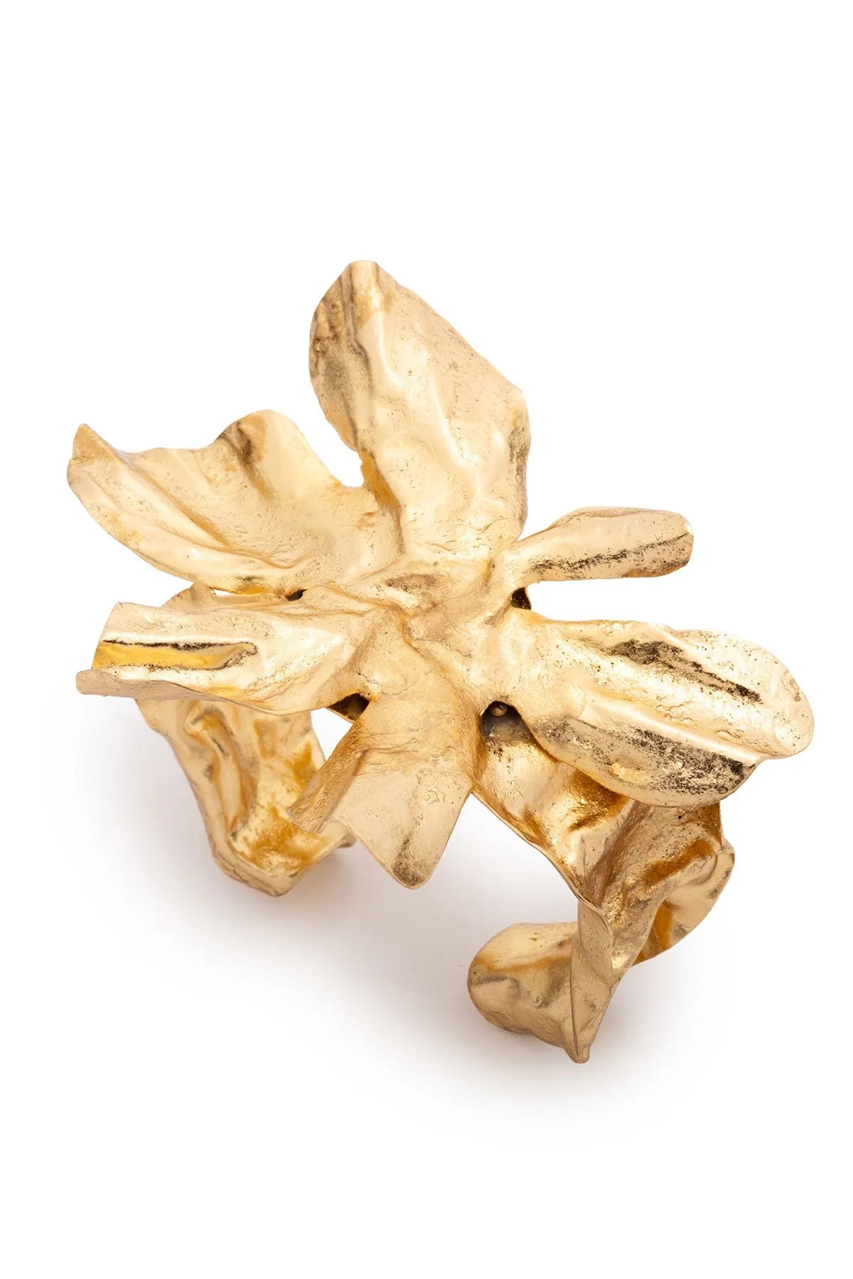 Peony Gold Plated Cuff Bracelet sold by Natori