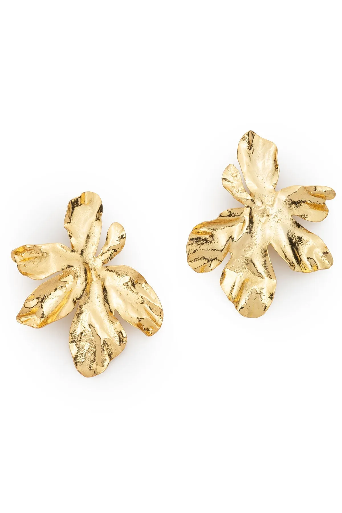 Peony Gold Plated Earrings sold by Natori