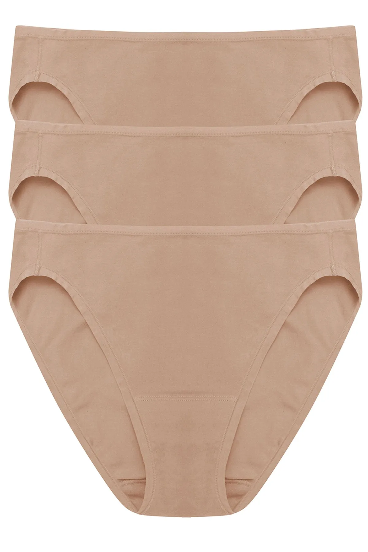 Bliss Bare Cotton Bikini 3-Pack sold by Natori