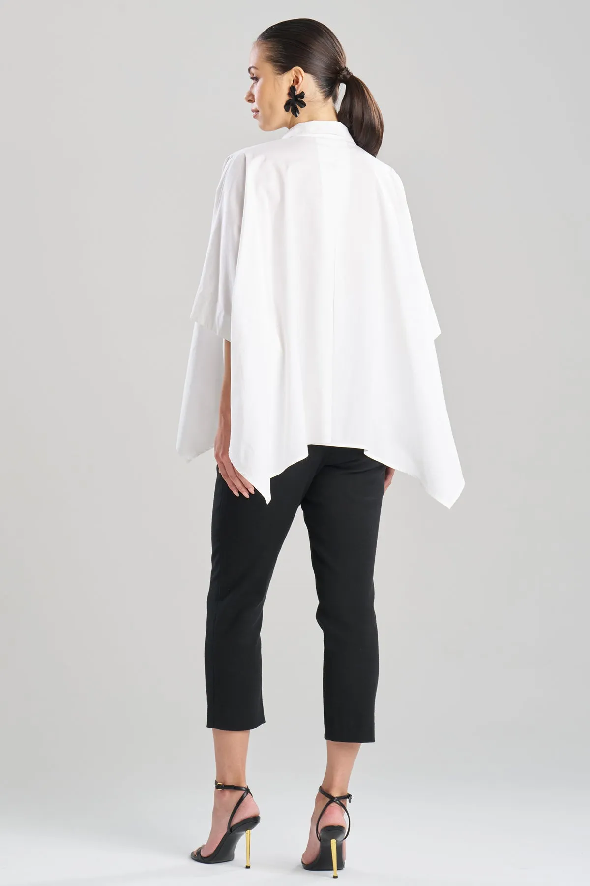 Cotton Poplin Oversized Caftan Shirt sold by Natori product image thumbnail 3