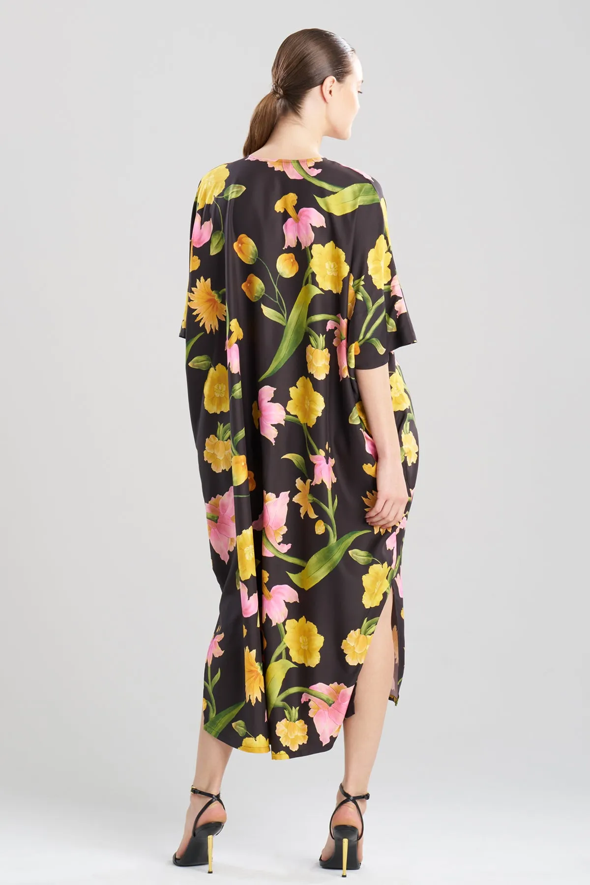 Solene Matte Charmeuse Zip Caftan sold by Natori product image thumbnail 3