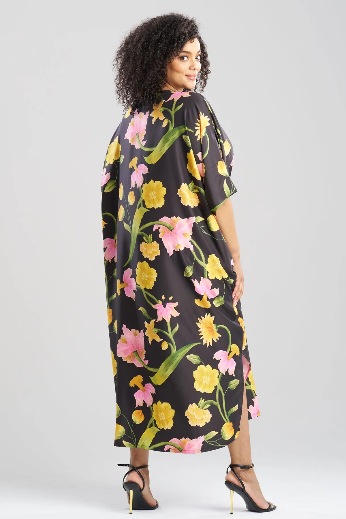 Solene Matte Charmeuse Zip Caftan sold by Natori product image thumbnail 5