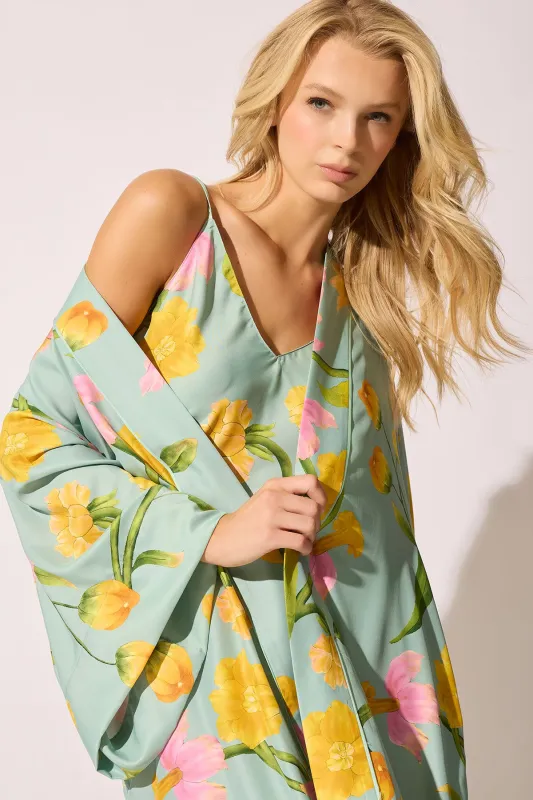 Solene Matte Charmeuse Wrap sold by Natori