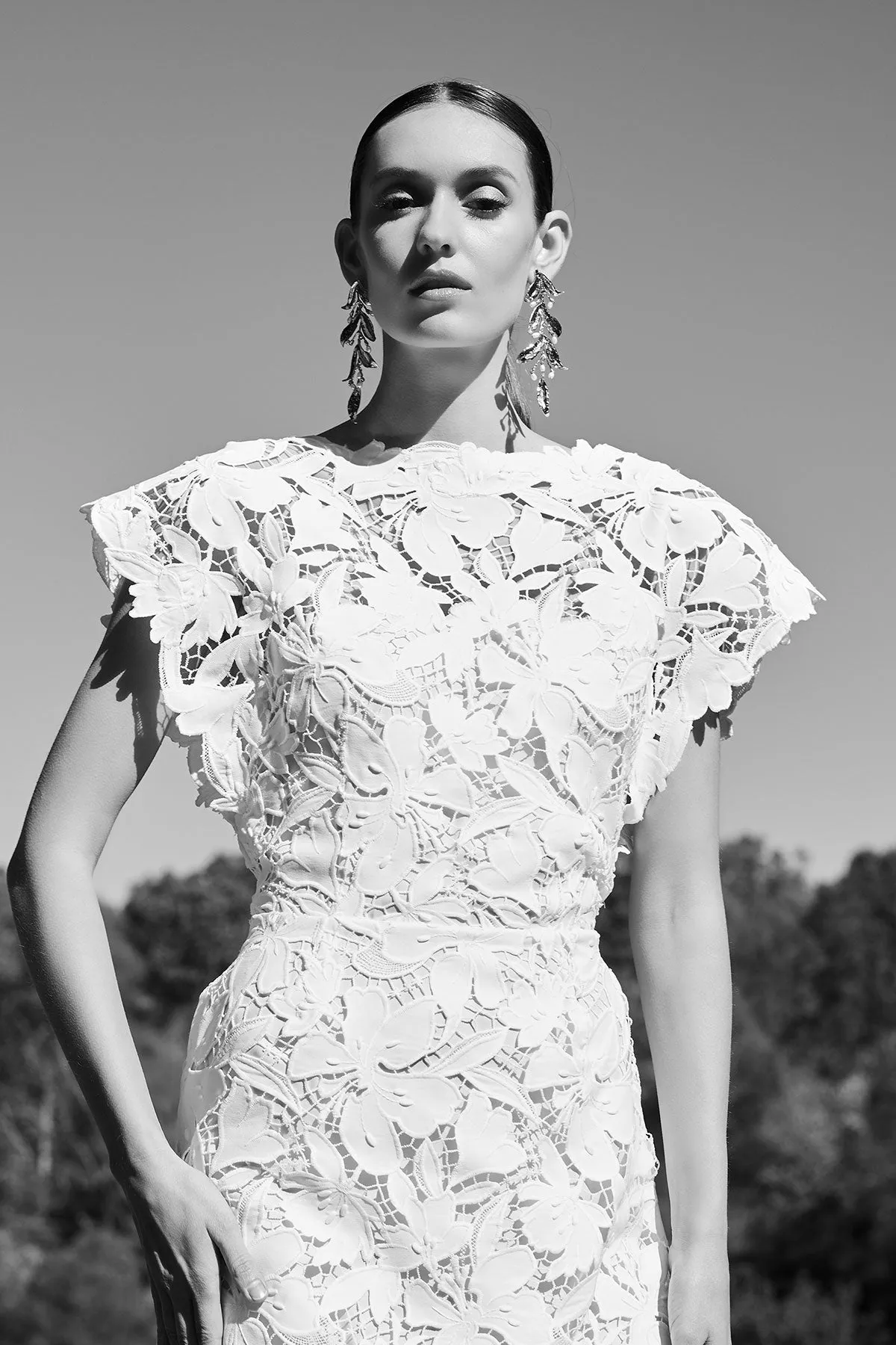 Peony Floral Lace Mini Dress sold by Natori product image thumbnail 4