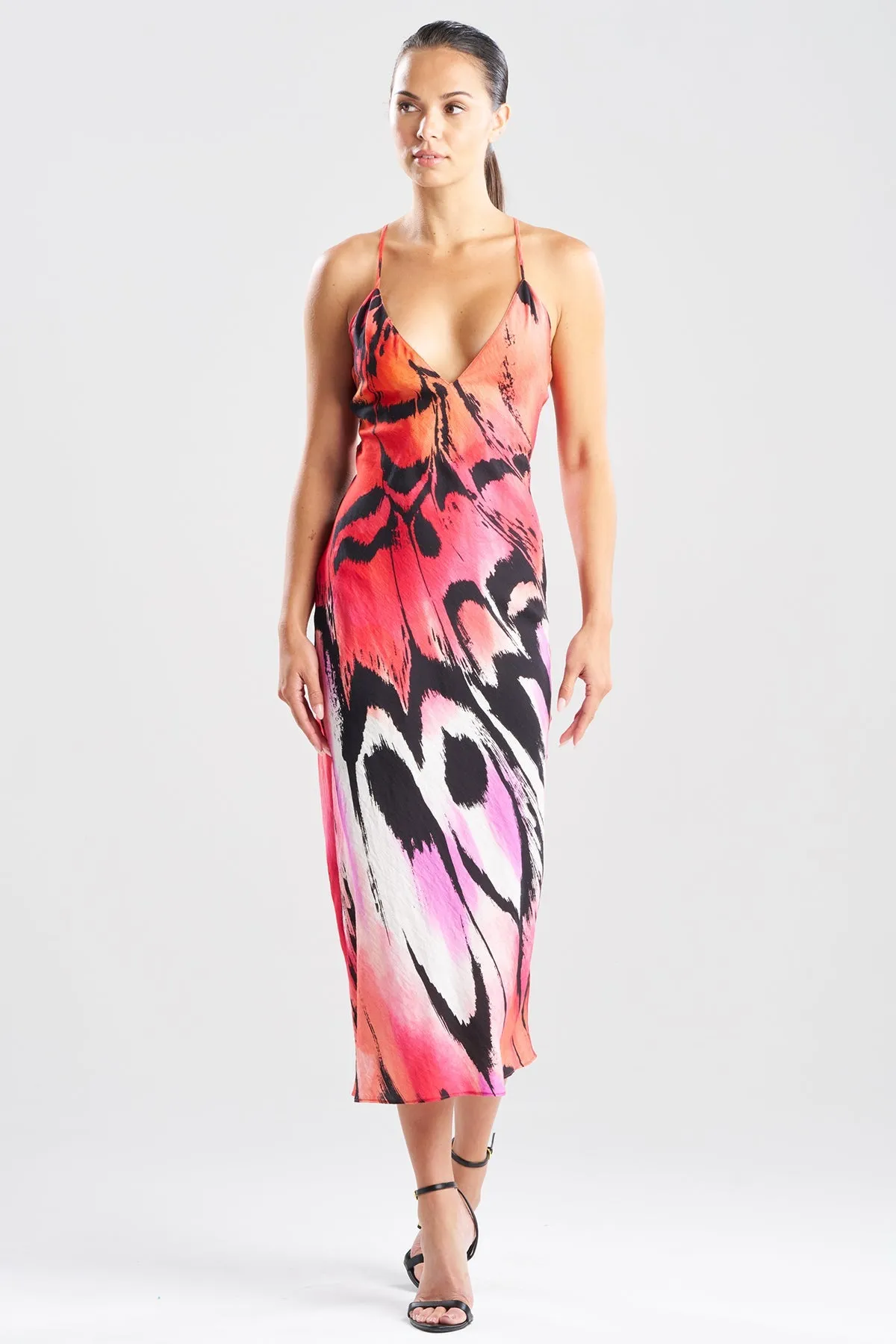 Butterfly Linen Blend Open Back Slip Dress sold by Natori product image thumbnail 2