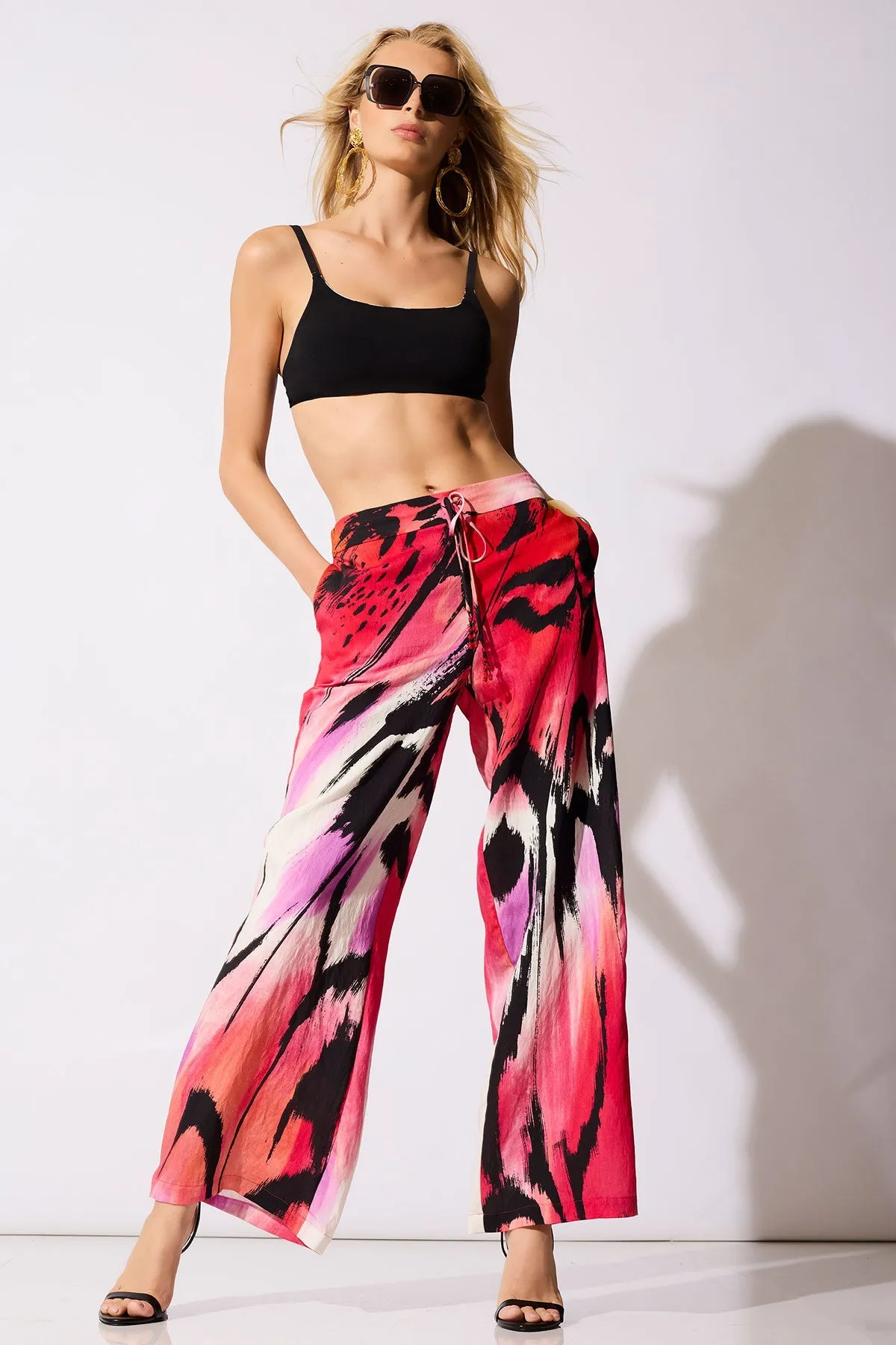 Butterfly Linen Blend Pants sold by Natori