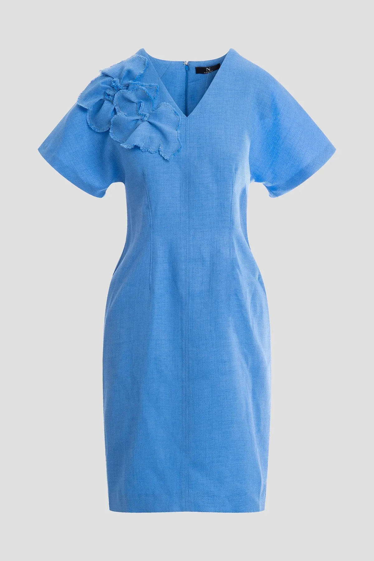 Basket Weave Embellished Dolman Sleeve Fitted Dress sold by Natori product image thumbnail 3