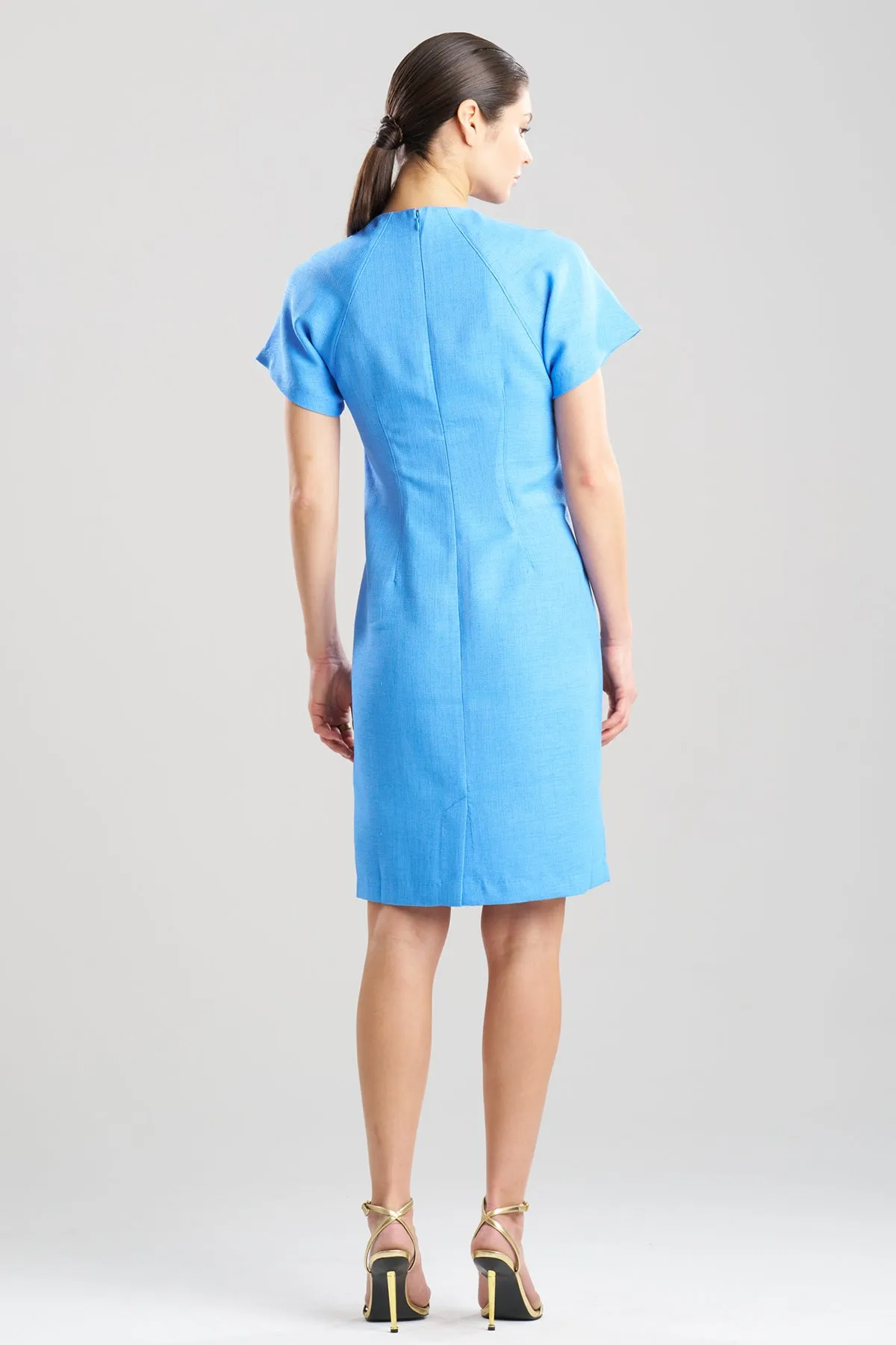 Basket Weave Embellished Dolman Sleeve Fitted Dress sold by Natori product image thumbnail 2