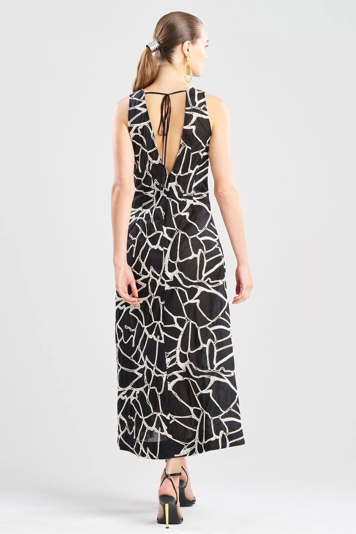 Butterfly Embroidery Deep V-Neck Sundress sold by Natori product image thumbnail 3