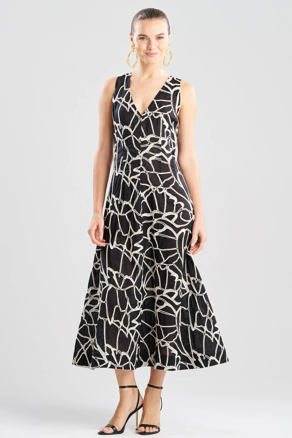 Butterfly Embroidery Deep V-Neck Sundress sold by Natori product image thumbnail 2