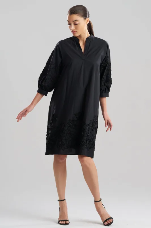 Carnation Embroidery Cotton Voile Dress sold by Natori