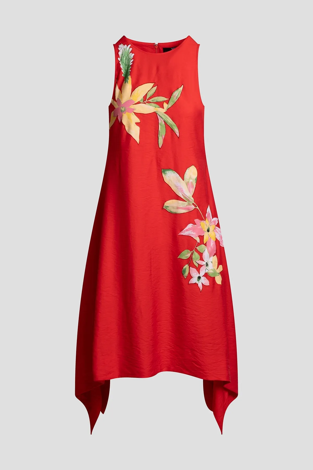Solid Fluid Twill Embellished Handkerchief Dress sold by Natori product image thumbnail 3