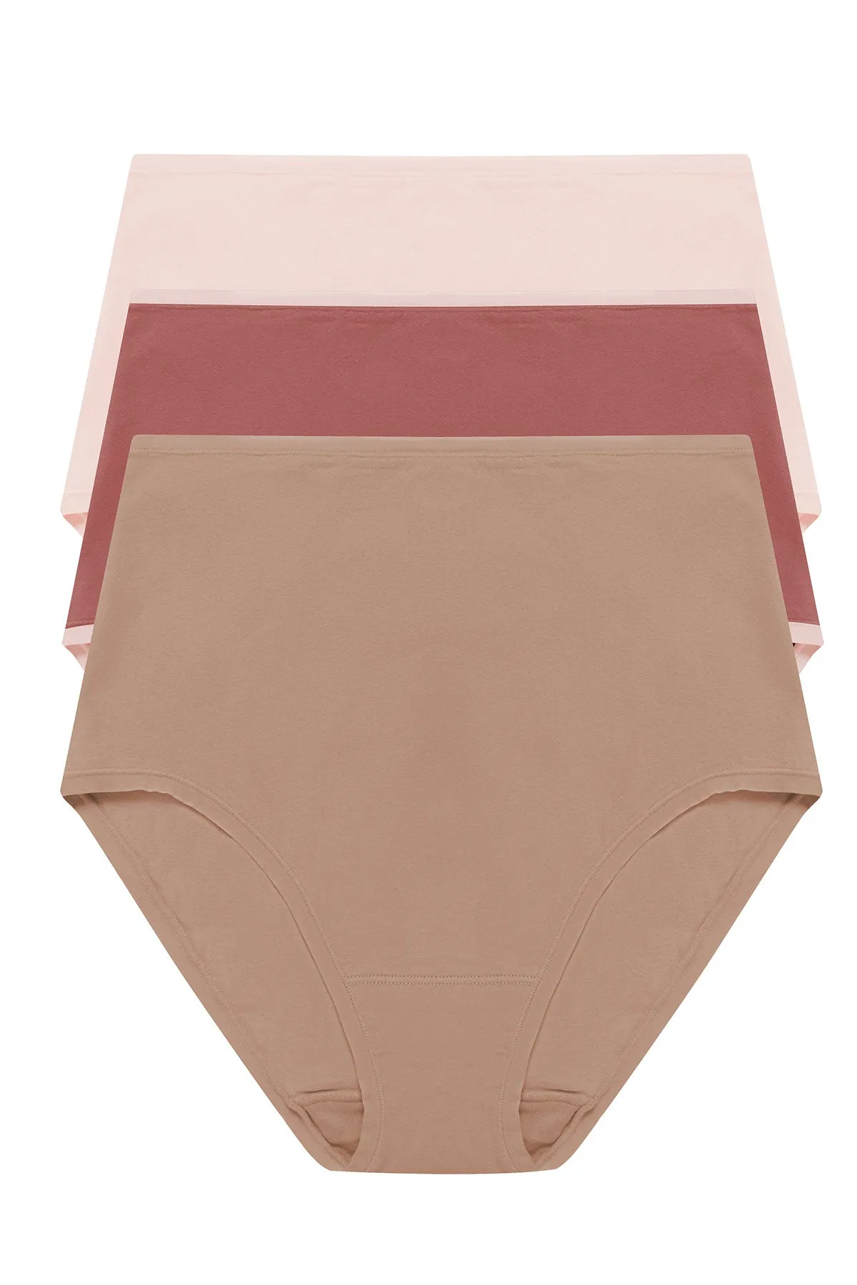 Bliss Bare Cotton High Waist Brief 3-Pack sold by Natori
