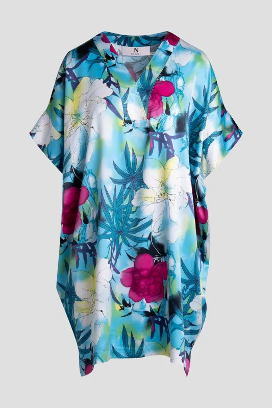 Viva Printed Satin Sleepshirt made by Natori
