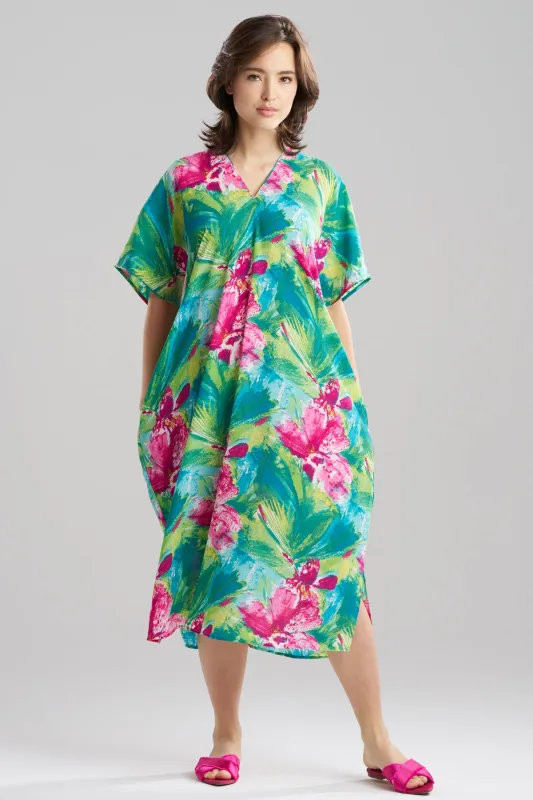 Tropic Crinkle Caftan made by Natori