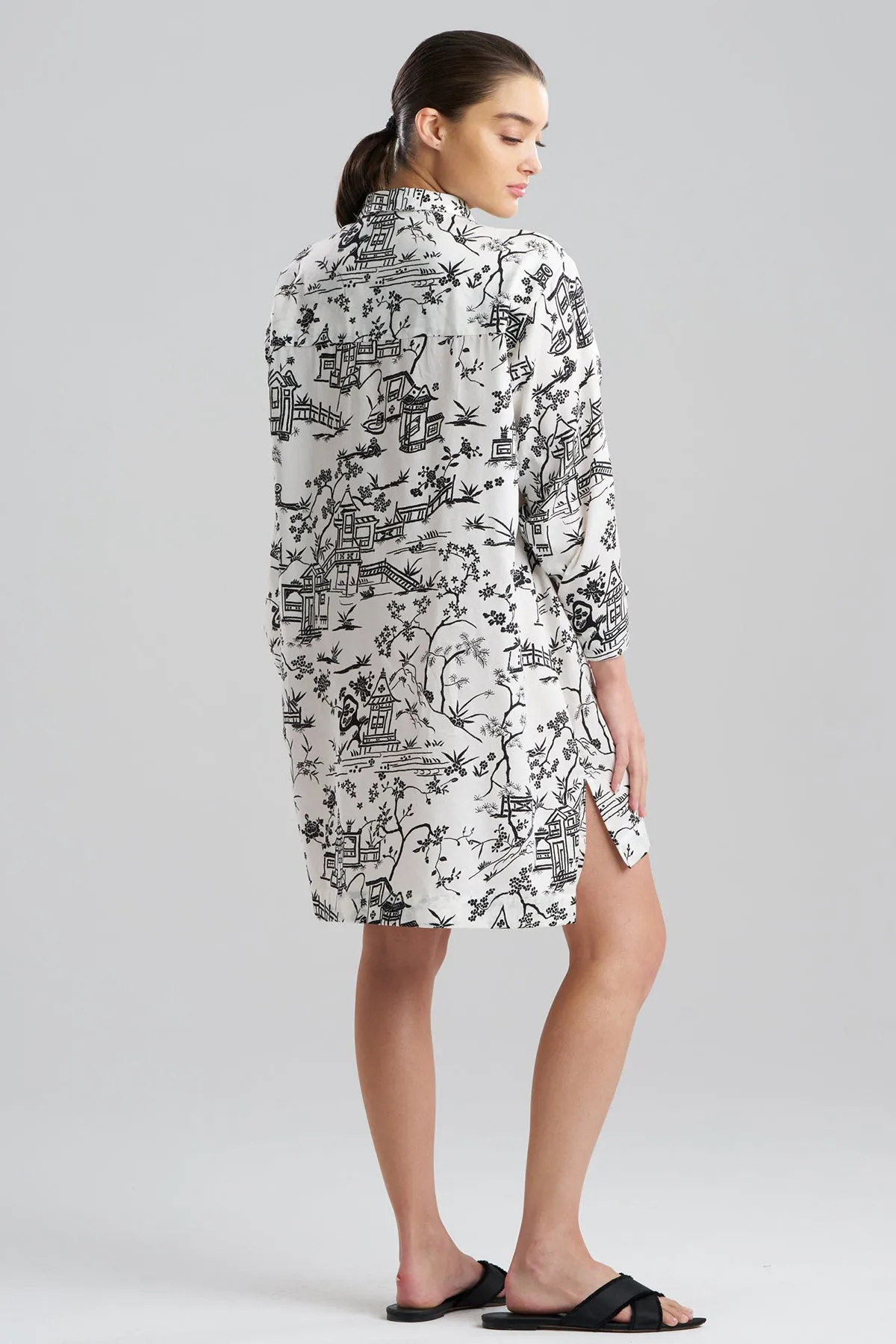 Toile Cotton Sateen Sleepshirt sold by Natori product image thumbnail 3