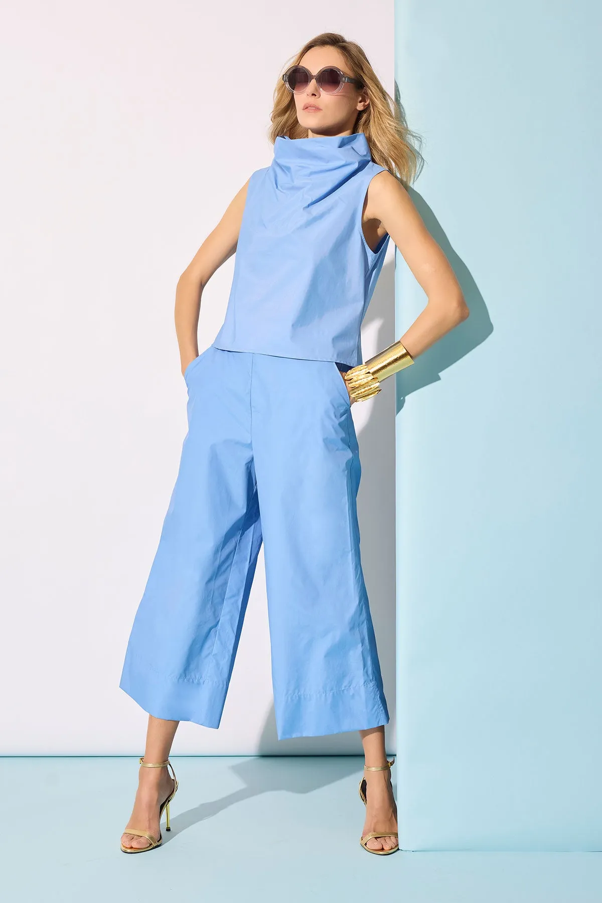 Techno Poplin Cowl Top sold by Natori product image thumbnail 4