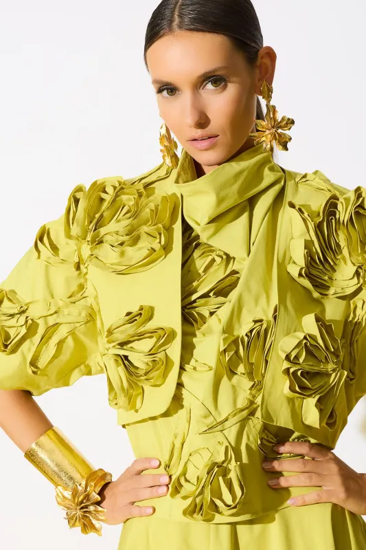 Tech Cotton Taffeta 3D Embroidered Bolero sold by Natori