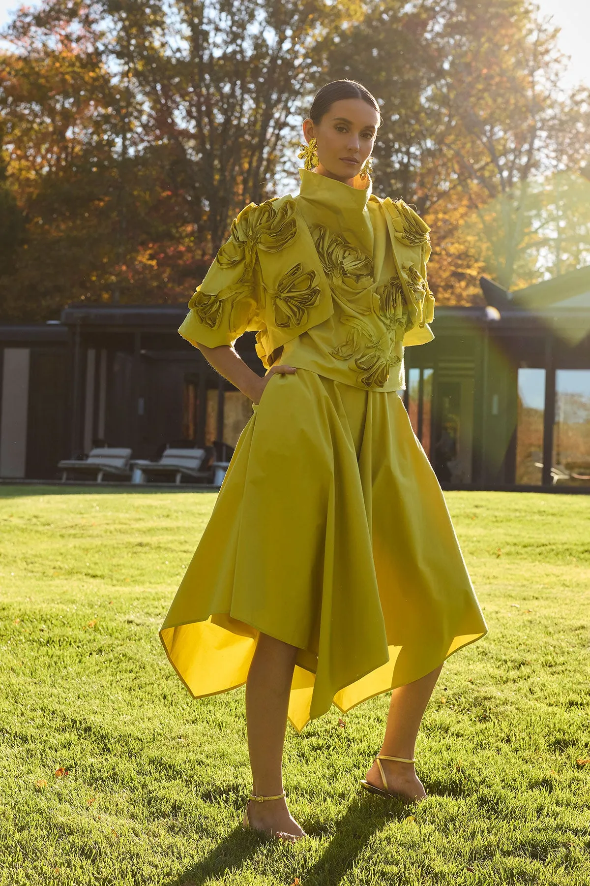 Tech Cotton Taffeta 3D Embroidered Bolero sold by Natori product image thumbnail 5