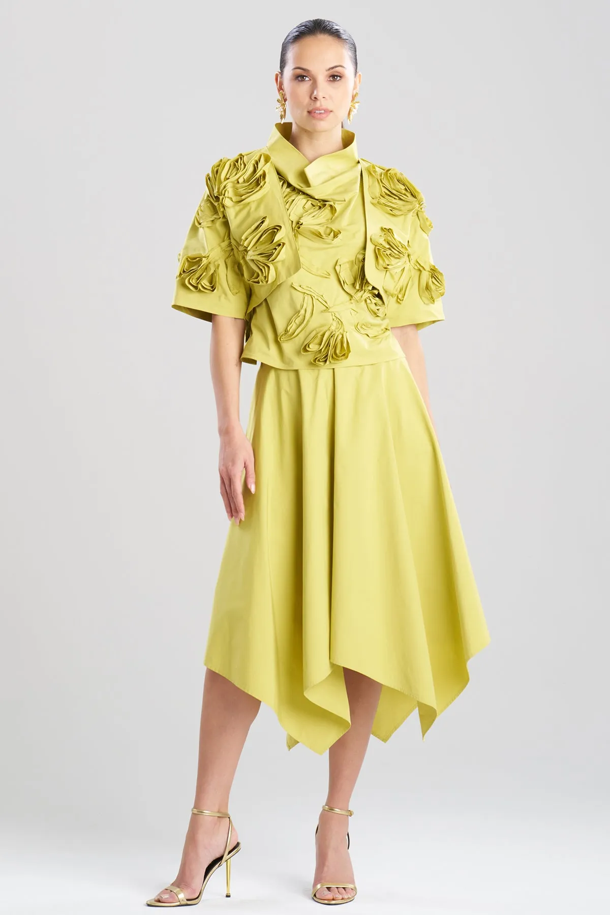 Tech Cotton Taffeta 3D Embroidered Bolero sold by Natori product image thumbnail 2