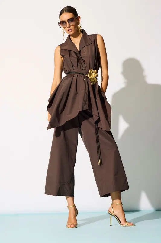 Techno Poplin Cropped Pants sold by Natori