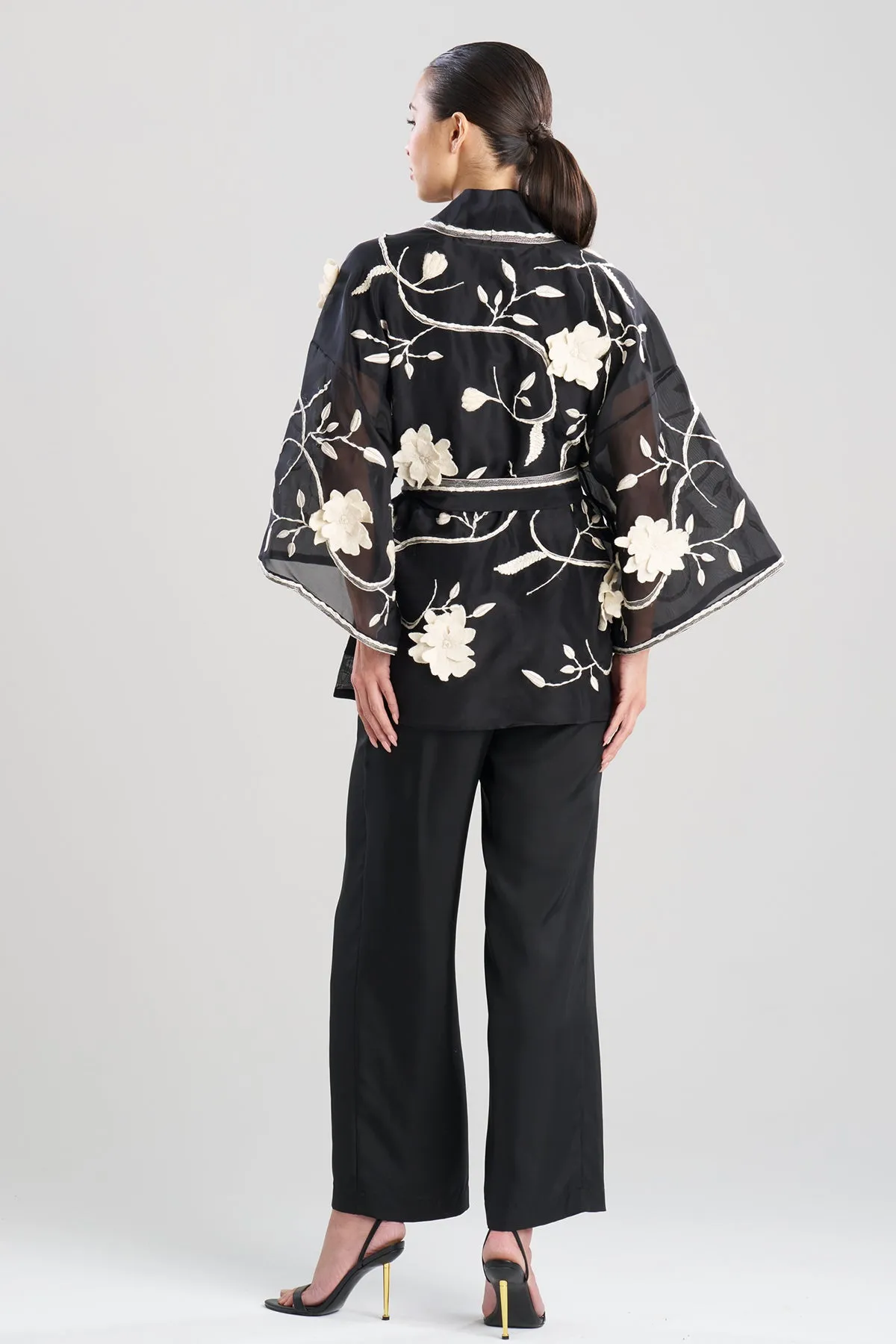Couture Silk Organza Embellished Jacket sold by Natori product image thumbnail 3