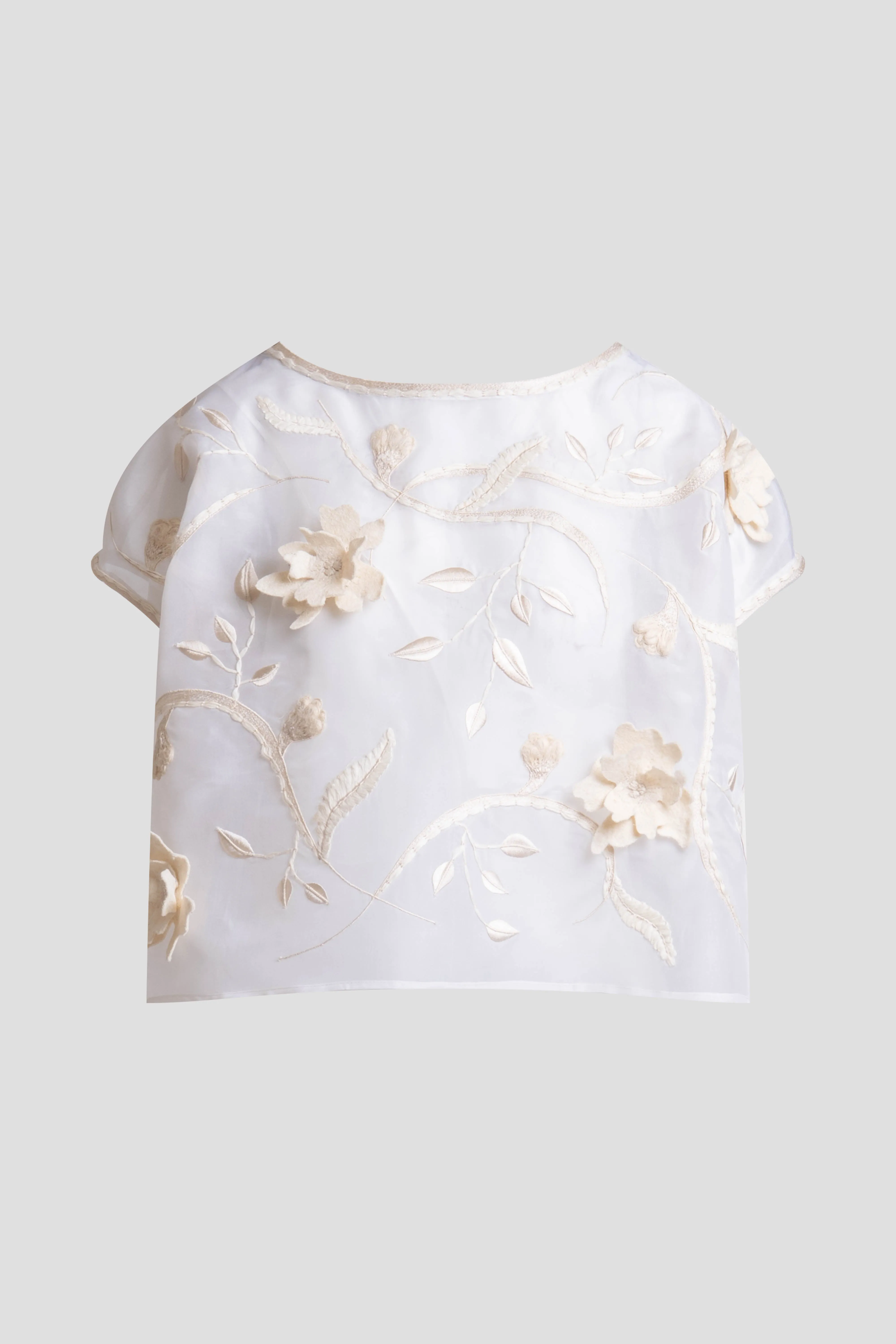 Couture Silk Organza Embellished Top sold by Natori product image thumbnail 3
